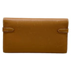 Hermes Wallet Kelly Long Gold Silver — view 2