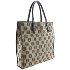 Loewe Anagram Canvas Leather Gray Tote — view 3