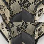 Loewe Anagram Canvas Leather Gray Tote — view 4