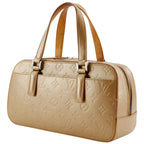 Louis Vuitton Shelton Monogram Matte Ambre Gold Handbag — view 2