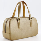 Louis Vuitton Shelton Monogram Matte Ambre Gold Handbag — view 3