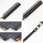 Louis Vuitton Zippy Wallet Monogram Empreinte Marie Nur Jeu Navy — view 9