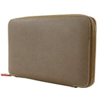 Hermes Silki Daily GM Veau Epsom Etoupe Gray Pink Notebook Cover Agenda — view 2