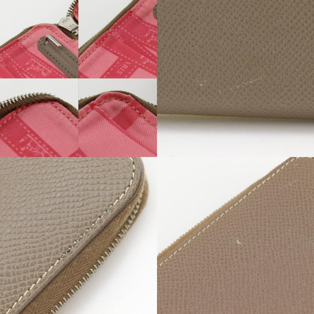 Hermes Silki Daily GM Veau Epsom Etoupe Gray Pink Notebook Cover Agenda — view 8