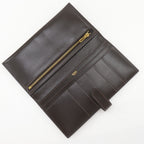 Hermes Bearn Box Calf Brown Gold Wallet — view 6