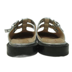 Loewe Campo Metallic Leather Mary Jane Sandals Round Toe 39 Cles — view 4
