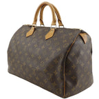 Louis Vuitton Speedy 35 Mini Boston Monogram Canvas Brown Handbag — view 2