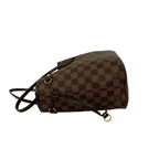 Louis Vuitton With Neverfull PM Damier Pattern Leather Tote Brown — view 5
