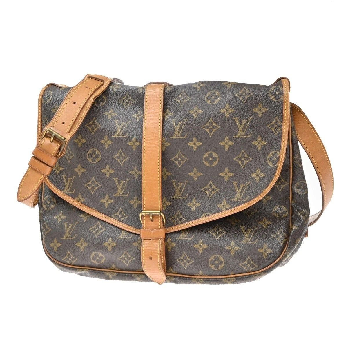 Louis Vuitton Saumur 35 Shoulder Bag Monogram Leather