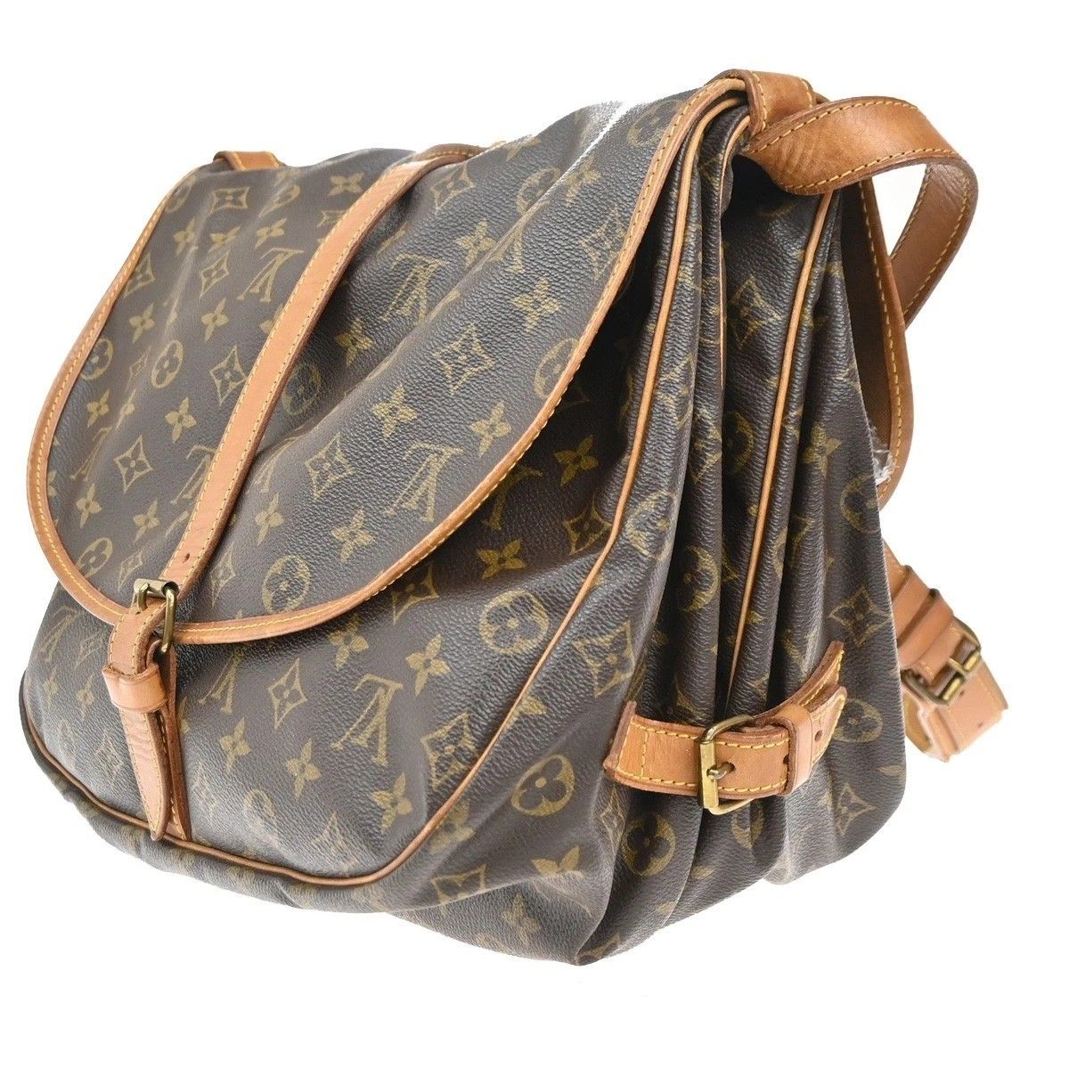 Louis Vuitton Saumur 35 Shoulder Bag Monogram Leather — view 4