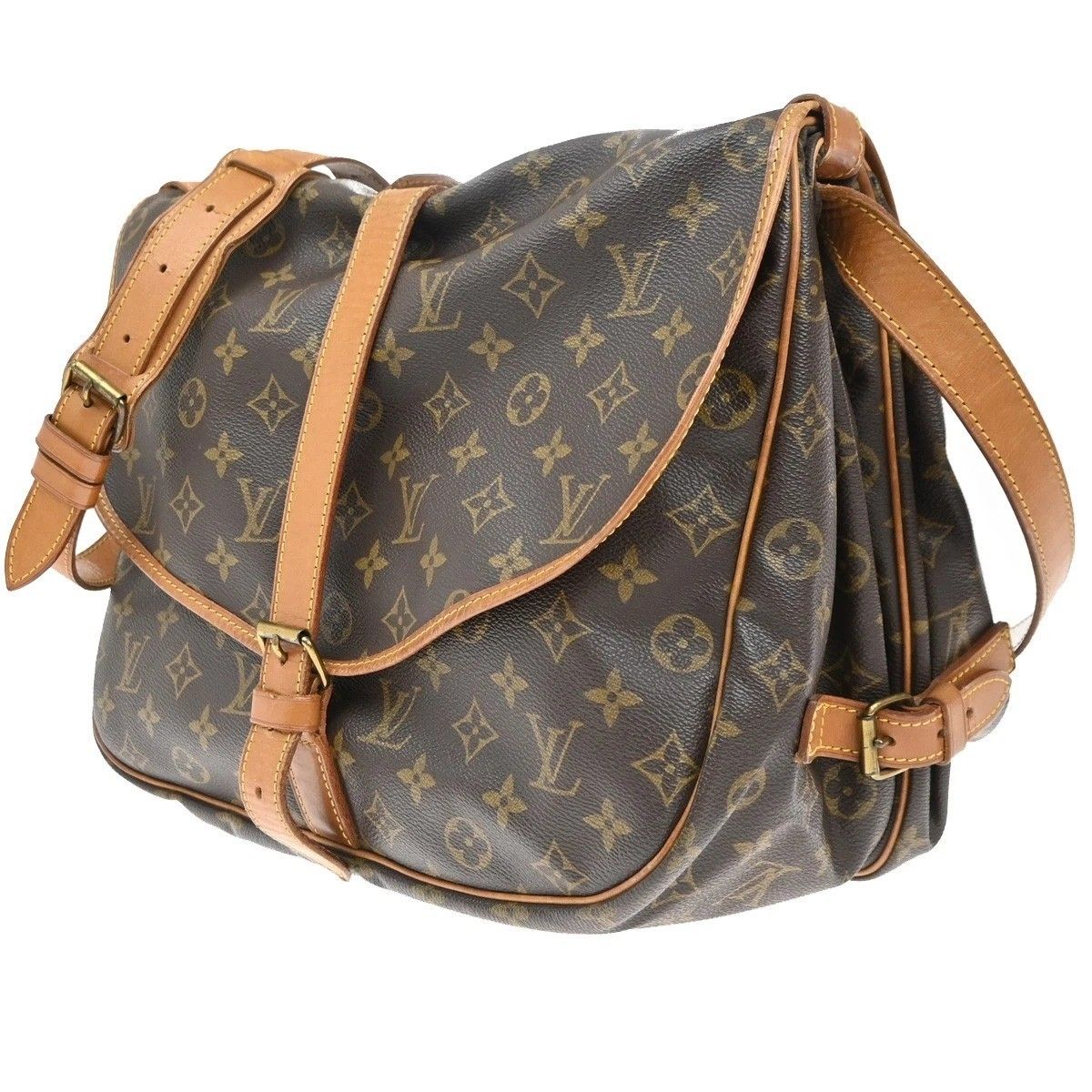 Louis Vuitton Saumur 35 Shoulder Bag Monogram Leather — view 2