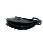 Loewe Logo Ring Leather Shoulder Bag Semi Black — view 8