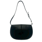 Loewe Logo Ring Leather Shoulder Bag Semi Black — view 3