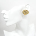 Chanel Earrings Vintage CC Logo Gold Plated — view 5