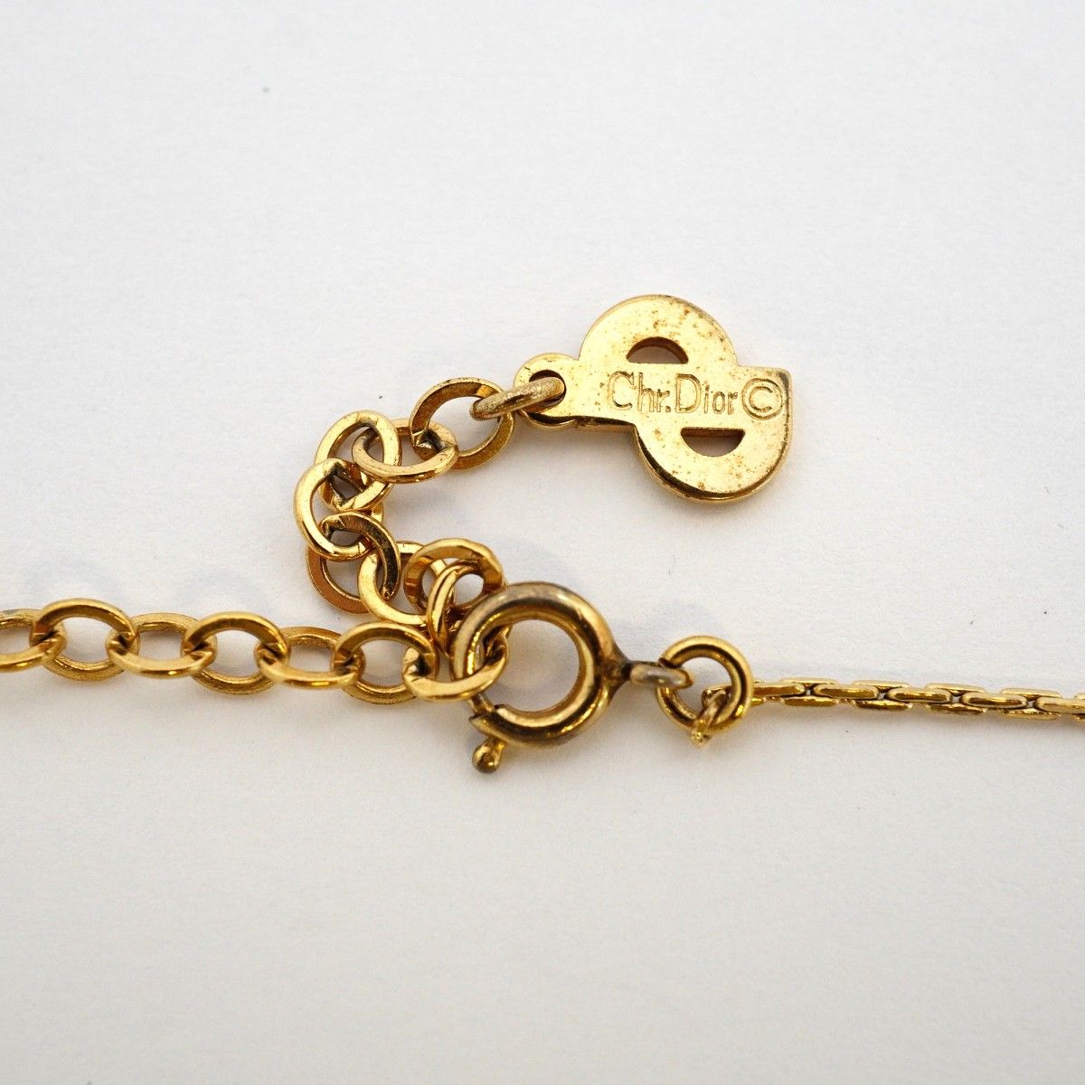Dior Necklace Gold Plated Rhinestone — view 4
