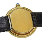 Cartier Ellipse Vintage Gold Leather Hand Wound Analog Display White Dial Watch — view 5