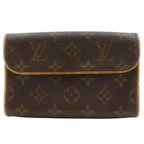 Louis Vuitton Pochette Florentine Hip 2-Way Pouch Monogram Canvas Brown Waist