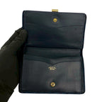 Gucci Vintage GG Logo Suede Leather Bifold Wallet Navy — view 7