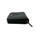 Prada Saffiano Leather Bifold Wallet Mini Black — view 4