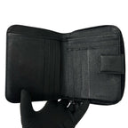 Prada Saffiano Leather Bifold Wallet Mini Black — view 7