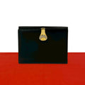Gucci Vintage GG Logo Leather Bifold Wallet Mini Black