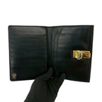 Gucci Vintage GG Logo Leather Bifold Wallet Mini Black — view 7