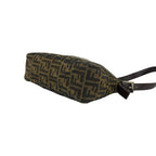 Fendi Vuitton Mamma Bucket Zucca FF Logo Canvas Leather Shoulder Bag Brown — view 8