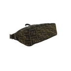 Fendi Vuitton Mamma Bucket Zucca FF Logo Canvas Leather Shoulder Bag Brown — view 7