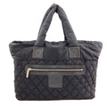 Chanel Coco Cocoon Silver Tote Nylon