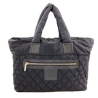 Chanel Coco Cocoon Silver Tote Nylon