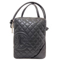 Chanel Cambon Line Silver Shoulder Bag Lambskin