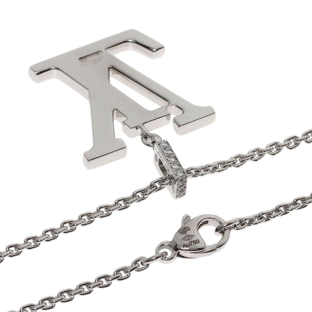 Louis Vuitton Pendentif GM Diamond Necklace 18k White Gold — view 2