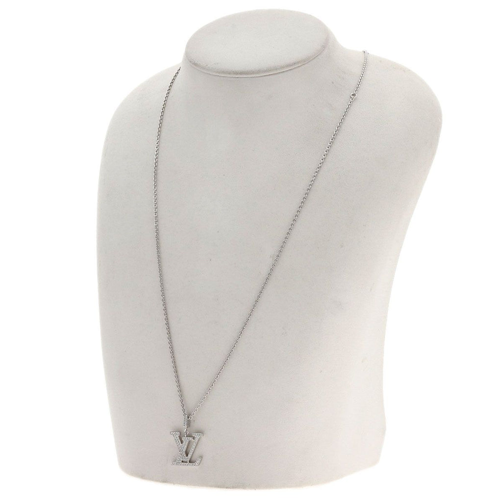 Louis Vuitton Pendentif GM Diamond Necklace 18k White Gold — view 6