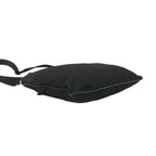 Prada Nylon Tessuto Leather Shoulder Bag Crossbody Pochette Black — view 7