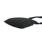 Prada Nylon Tessuto Leather Shoulder Bag Crossbody Pochette Black — view 8