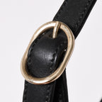Gucci Scarf GG Canvas Shoulder Bag Black Gold — view 4