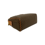 Celine Vintage Macadam Blason Pattern Logo Leather Boston Bag Brown — view 7