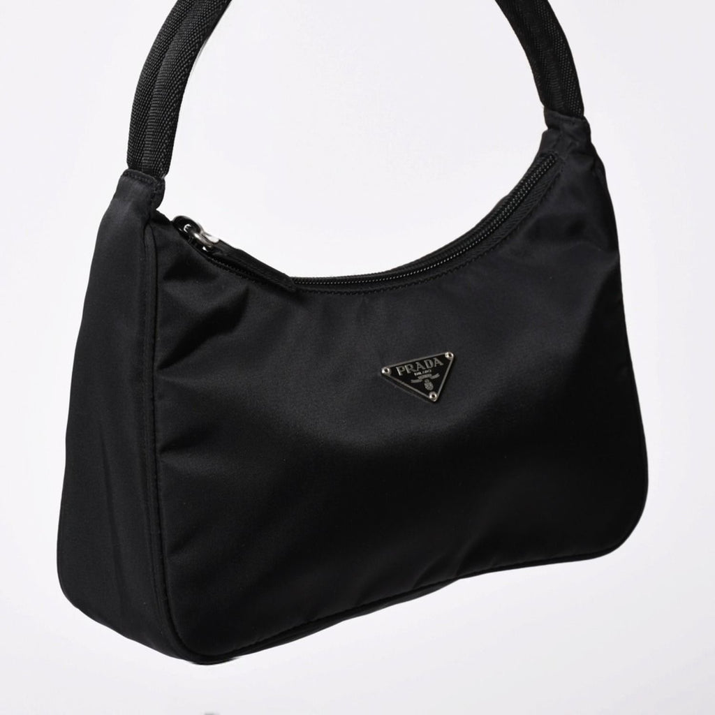 Prada Hobo Handbag Nylon Black — view 3
