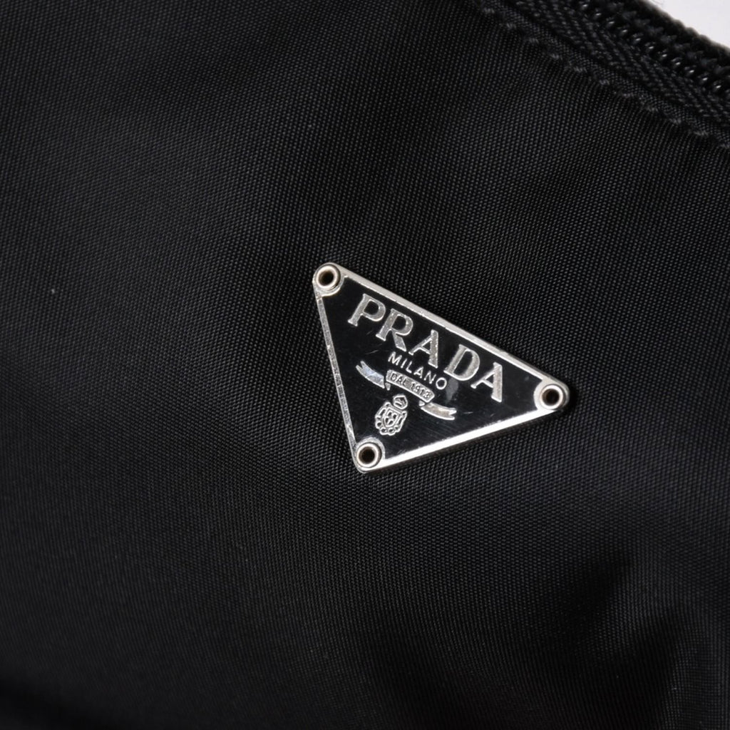 Prada Hobo Handbag Nylon Black — view 8