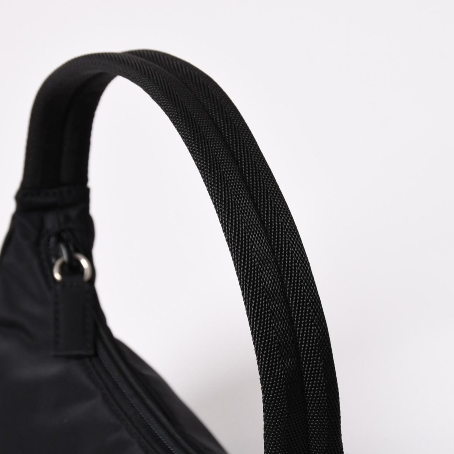 Prada Hobo Handbag Nylon Black — view 5