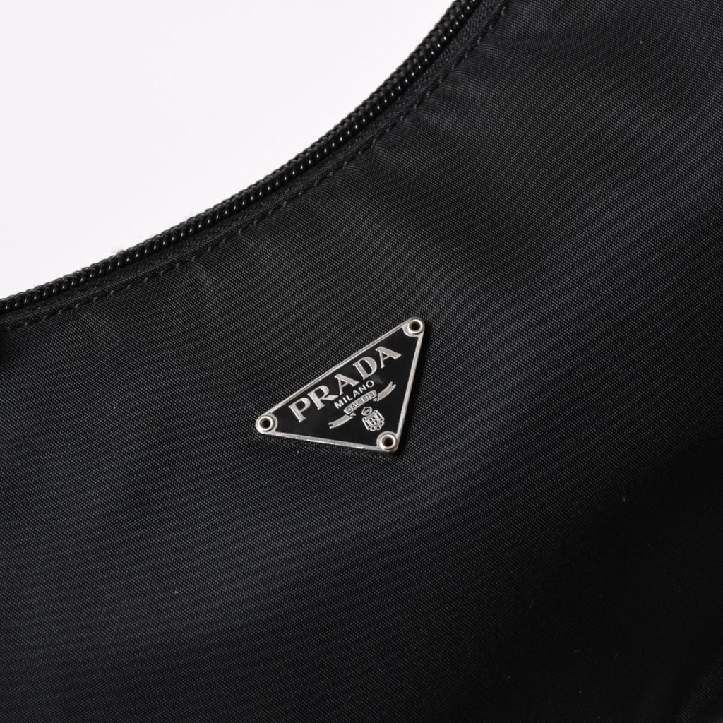 Prada Hobo Handbag Nylon Black — view 7