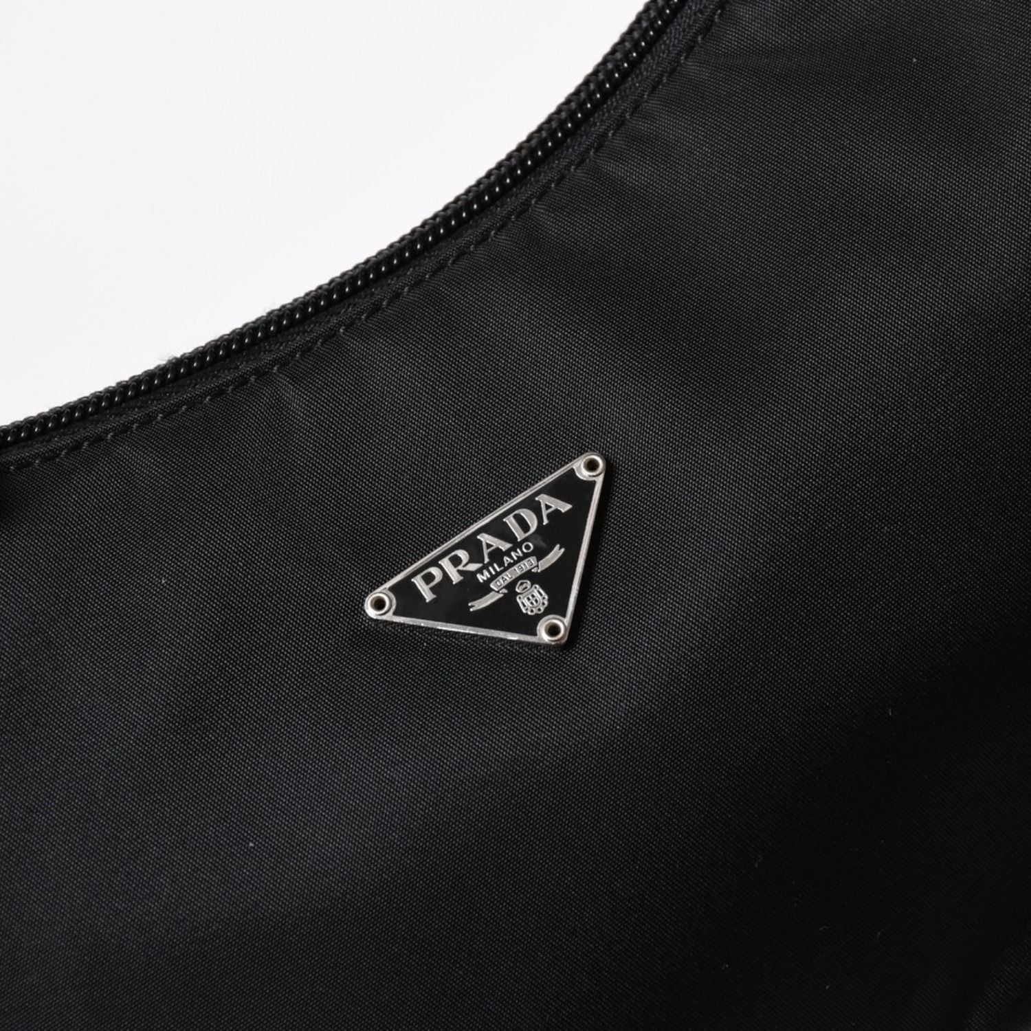 Prada Hobo Handbag Nylon Black — view 7
