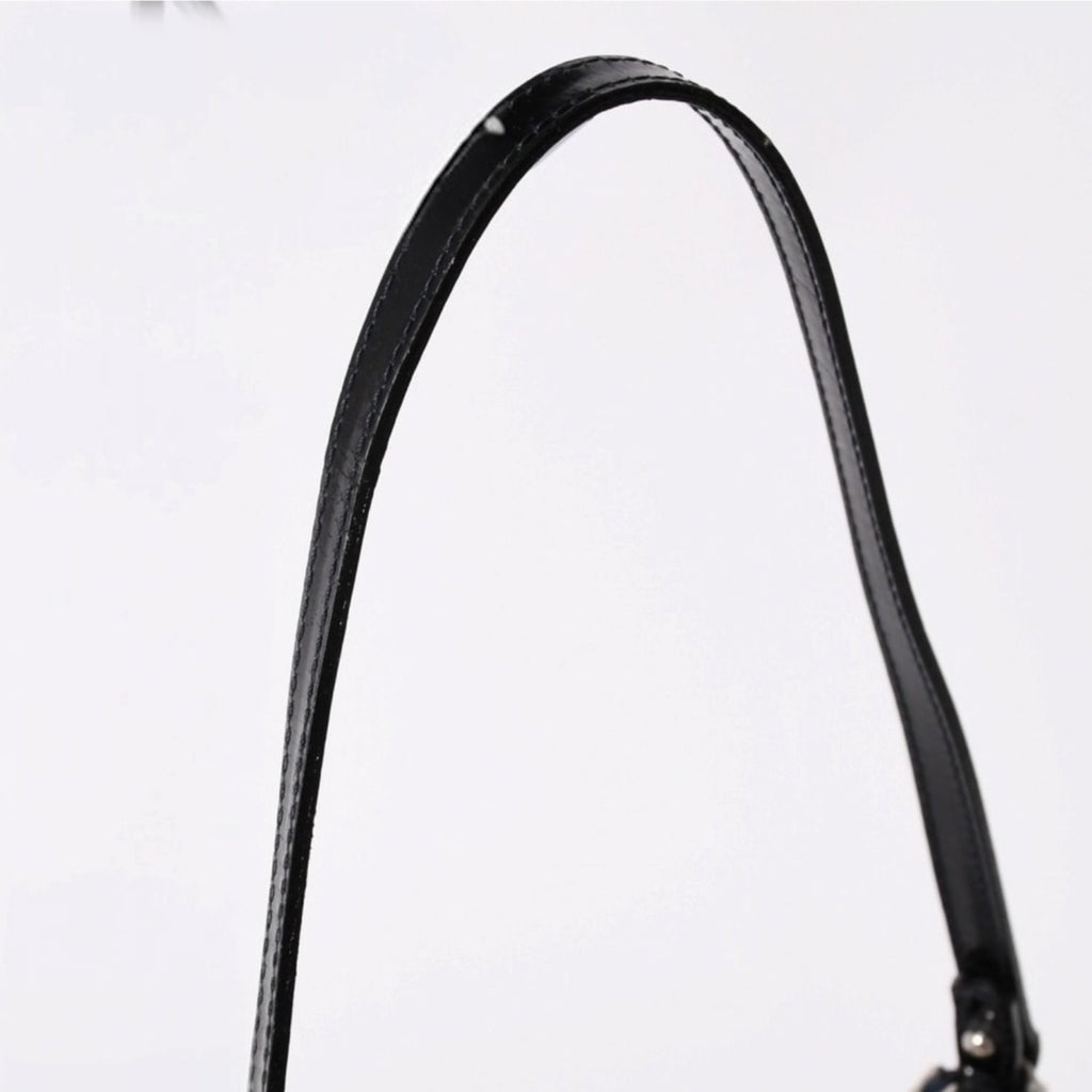 Dior Miss Diorella Denim Printed Saddle Bag Trompe L'oeil Leather Galliano — view 4