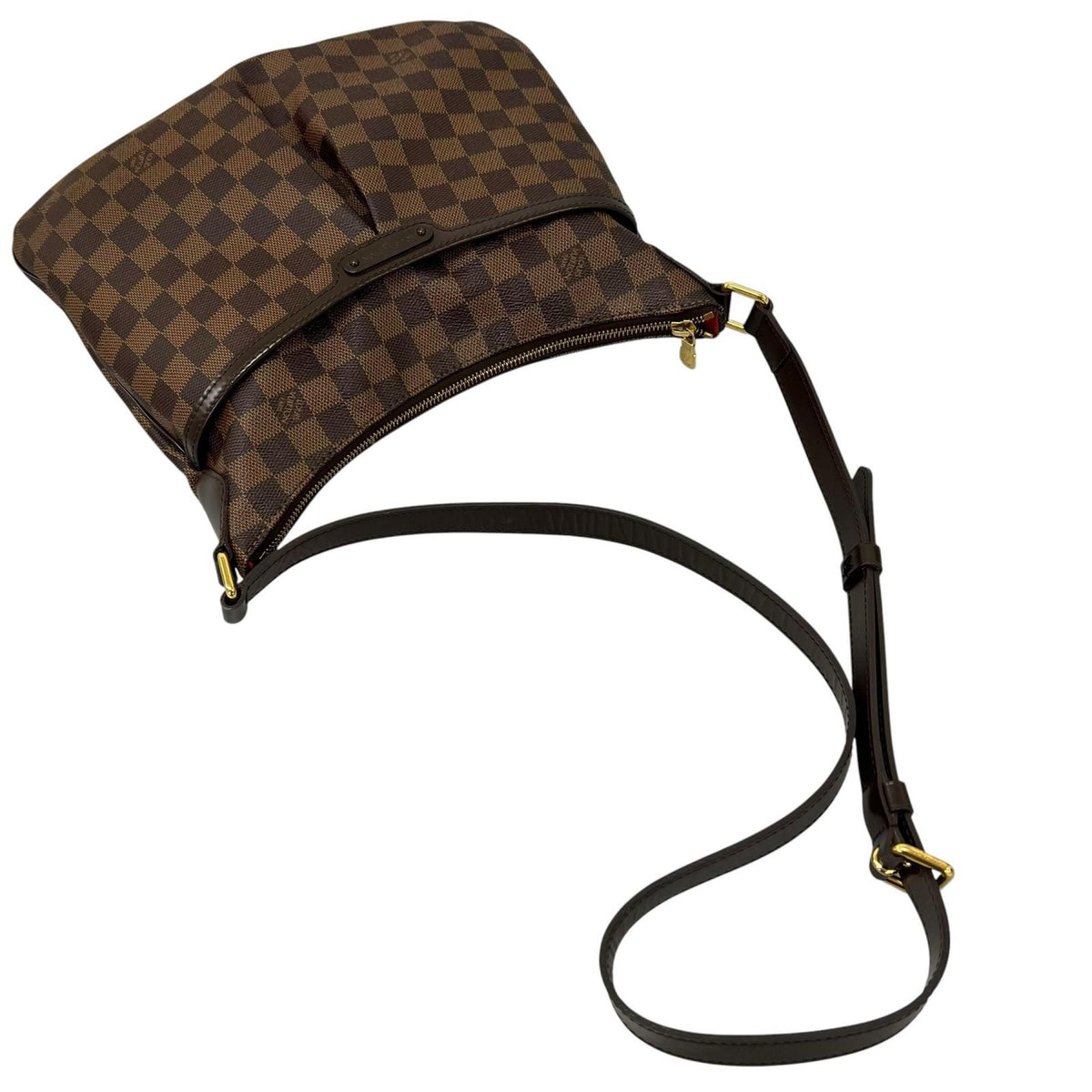 Louis Vuitton Shoulder Bag Blue Mzbeli Brown Damier — view 6