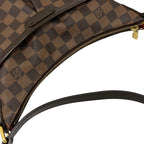 Louis Vuitton Shoulder Bag Blue Mzbeli Brown Damier — view 7