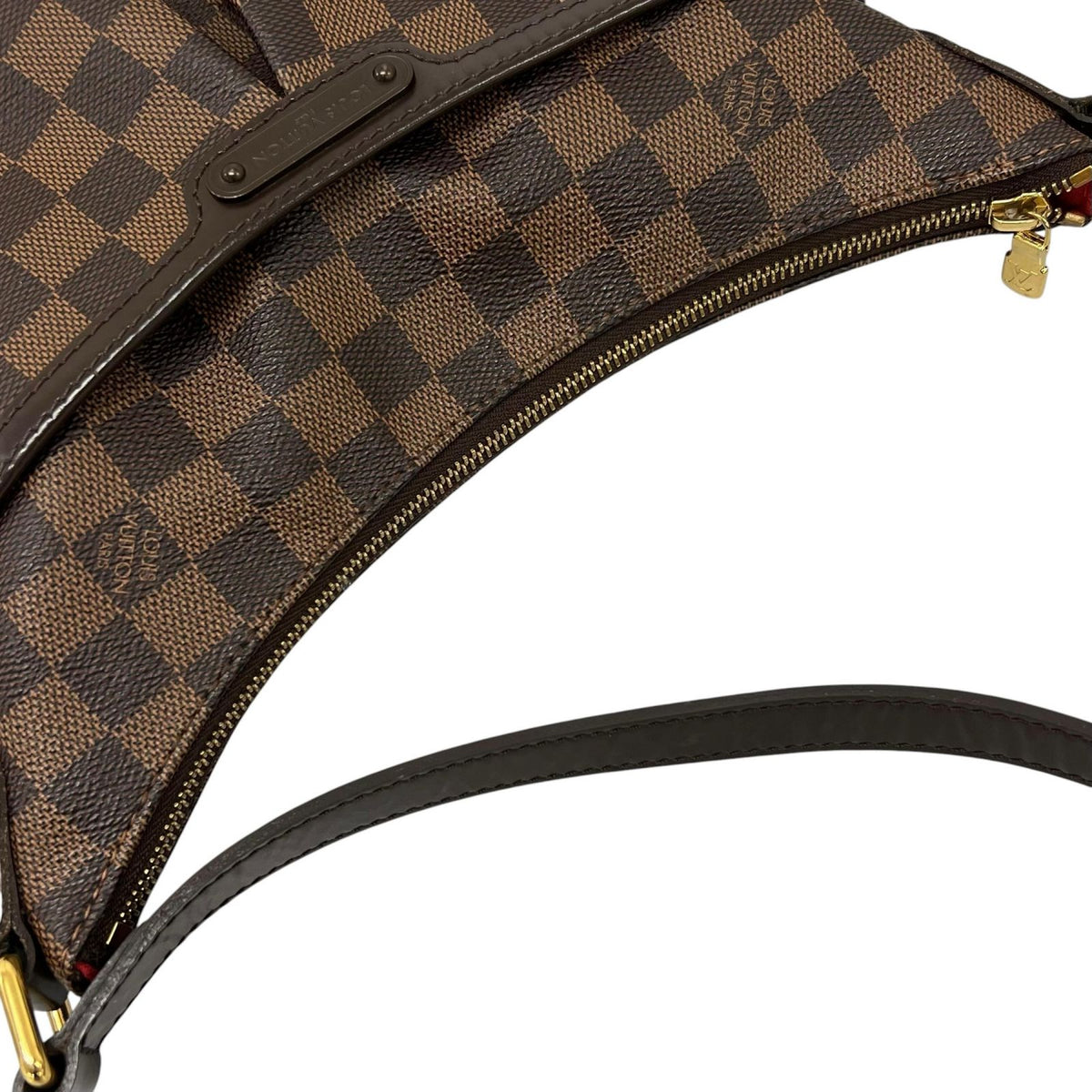 Louis Vuitton Shoulder Bag Blue Mzbeli Brown Damier — view 7