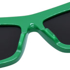 Bottega Veneta Cat Eye Sunglasses Eyewear L 55 Green Gold — view 6