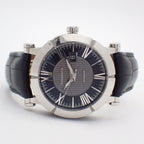 Tiffany & Co Atlas Gent Automatic Winding Watch Black Dial Slotted Back Leather — view 2