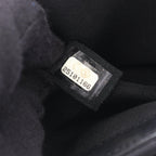 Chanel Shoulder Bag Stitch Black Silver Lambskin Chain — view 5