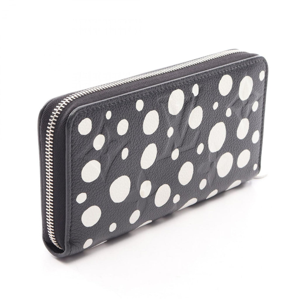 Louis Vuitton Round Wallet LV YK Zippy Monogram Empreinte Noir Yayoi Kusama — view 2